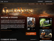 Tablet Screenshot of guildwars.com